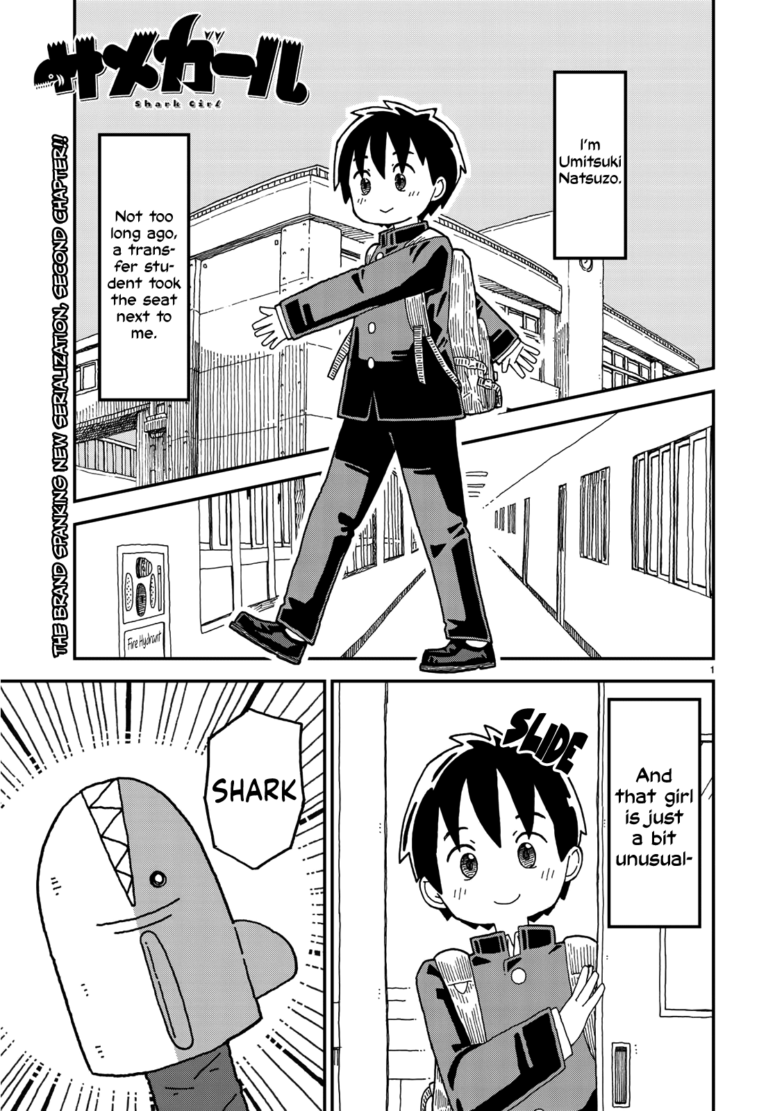 Shark Girl Chapter 2 page 1 - Chapter 2: Diverse Giant Sea Creatures