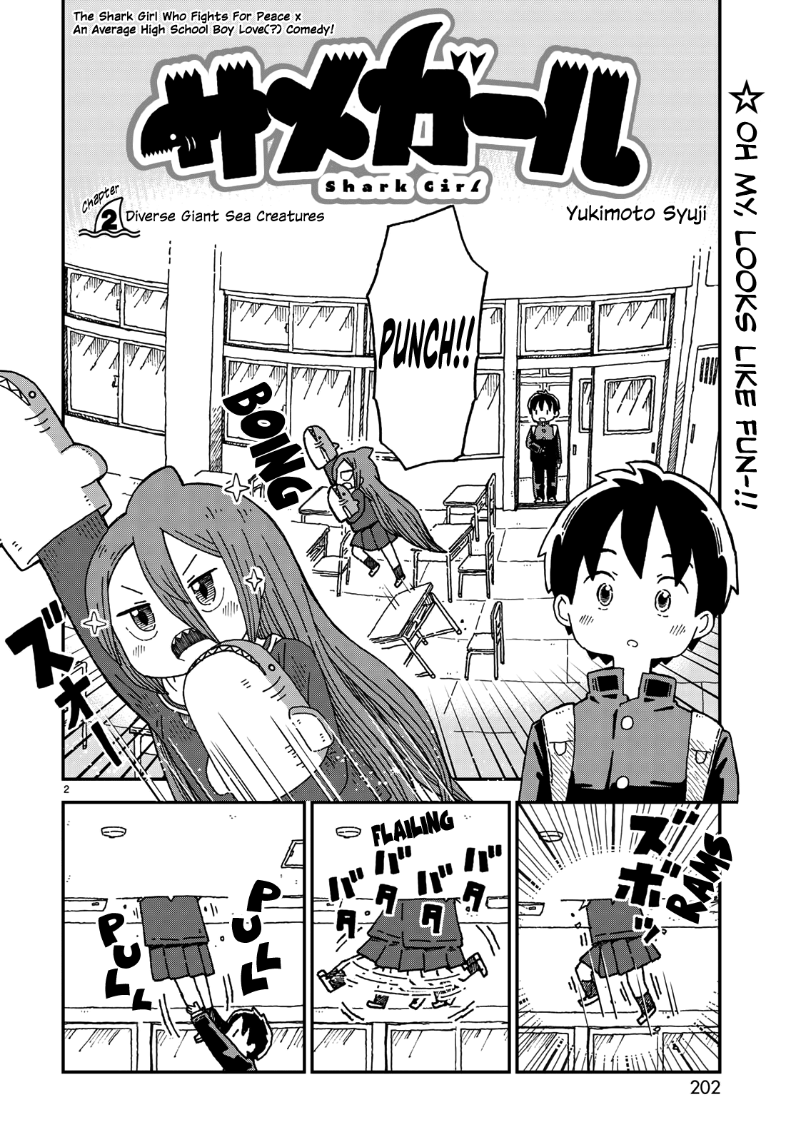 Shark Girl Chapter 2 page 2 - Chapter 2: Diverse Giant Sea Creatures