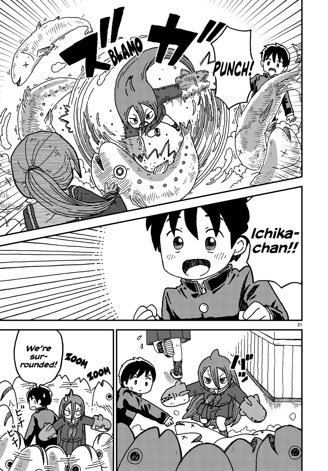 Shark Girl Chapter 2 page 21 - Chapter 2: Diverse Giant Sea Creatures