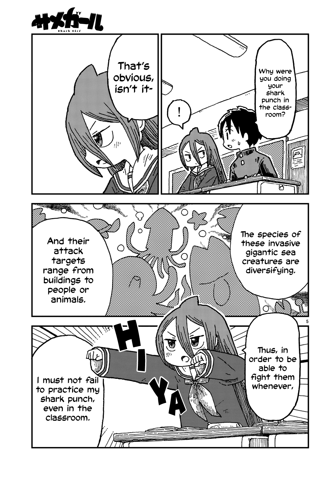 Shark Girl Chapter 2 page 5 - Chapter 2: Diverse Giant Sea Creatures
