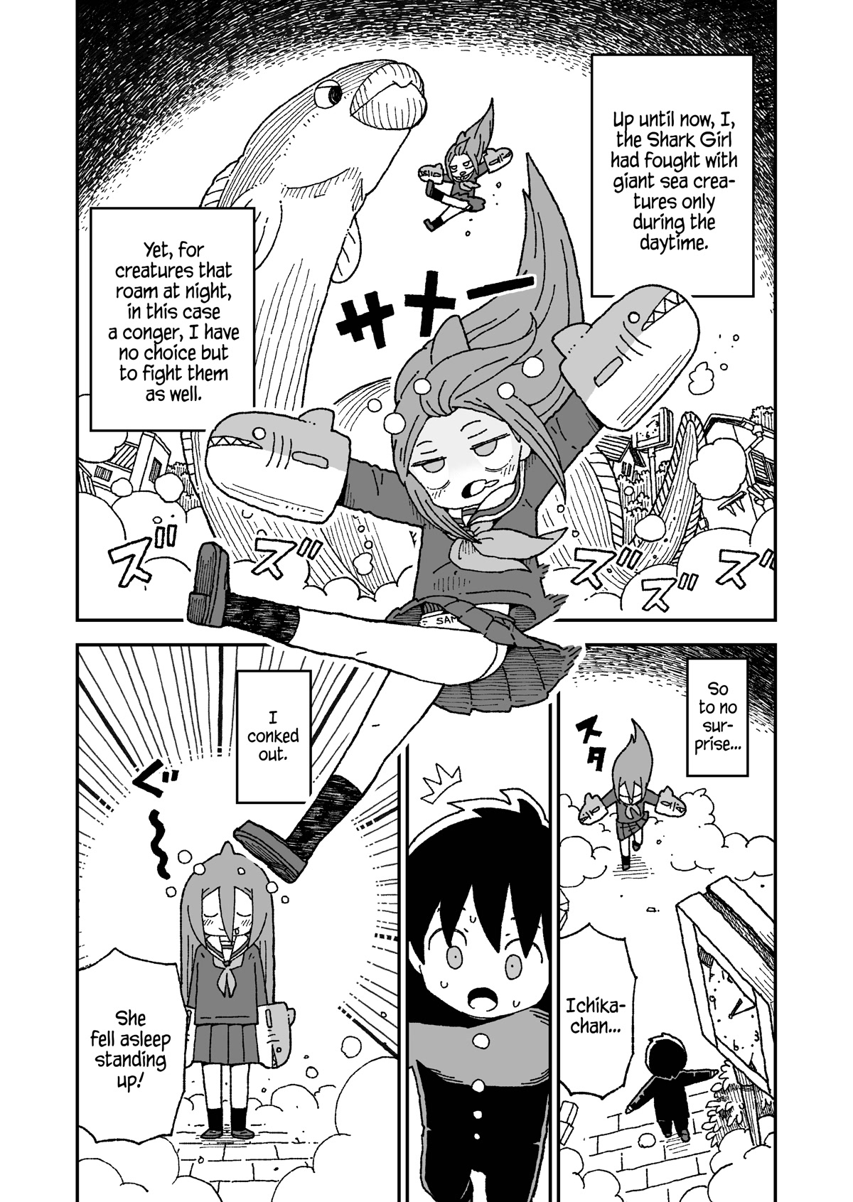 Shark Girl Chapter 31.1 page 1 - Chapter 31.1: Twitter Extras