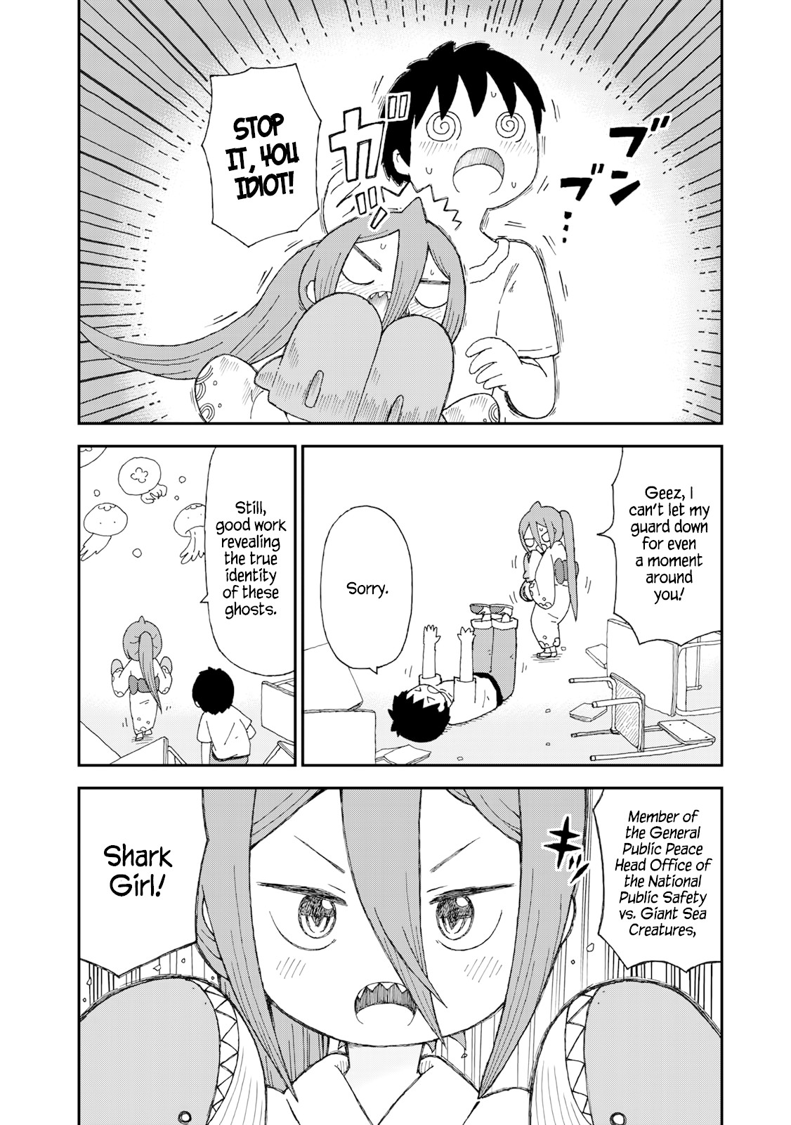 Shark Girl Chapter 6 page 18 - Chapter 6: The School at Night
