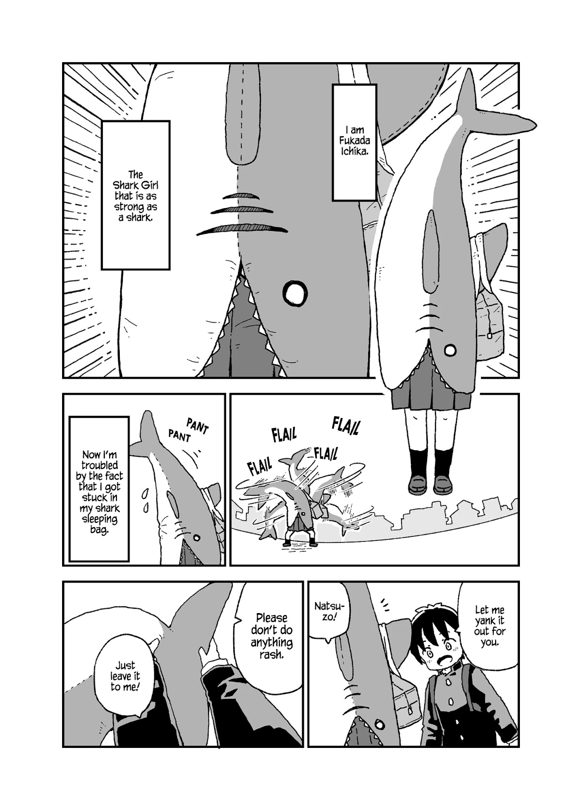 Shark Girl Chapter 8.5 page 1 - Chapter 8.5: Twitter Extras