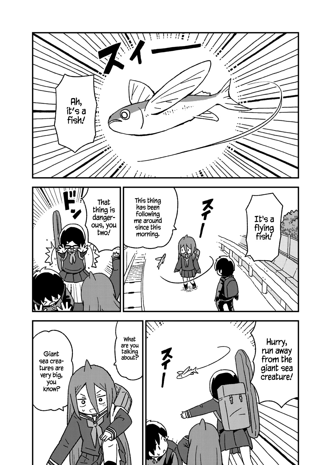 Shark Girl Chapter 9 page 4 - Chapter 9: Fish Soaring High