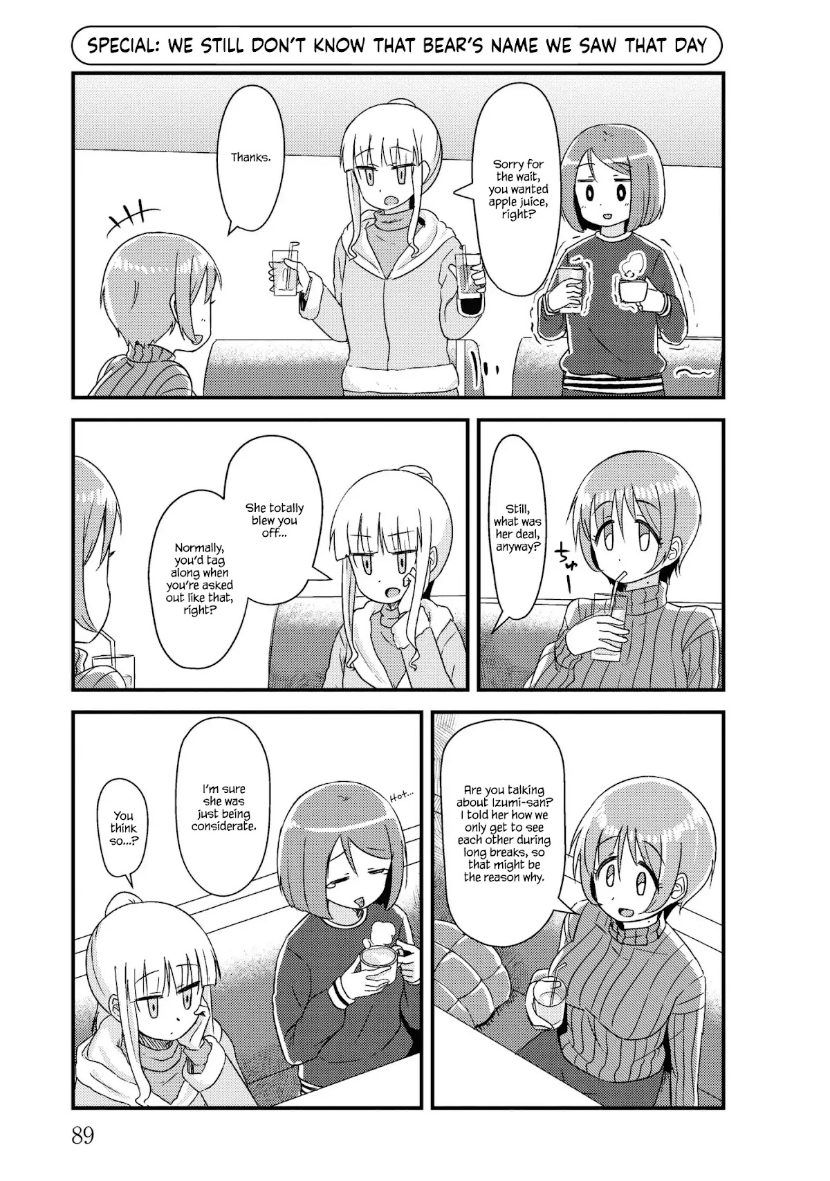 She Doesn't Know Why She Lives Chapter 24.5 page 1 - Chapter 24.5: We still don't know that bear's name we saw that day