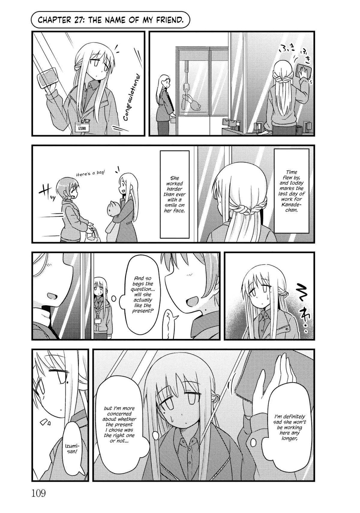 She Doesn't Know Why She Lives Chapter 27 page 1 - Chapter 27: The name of my friend.