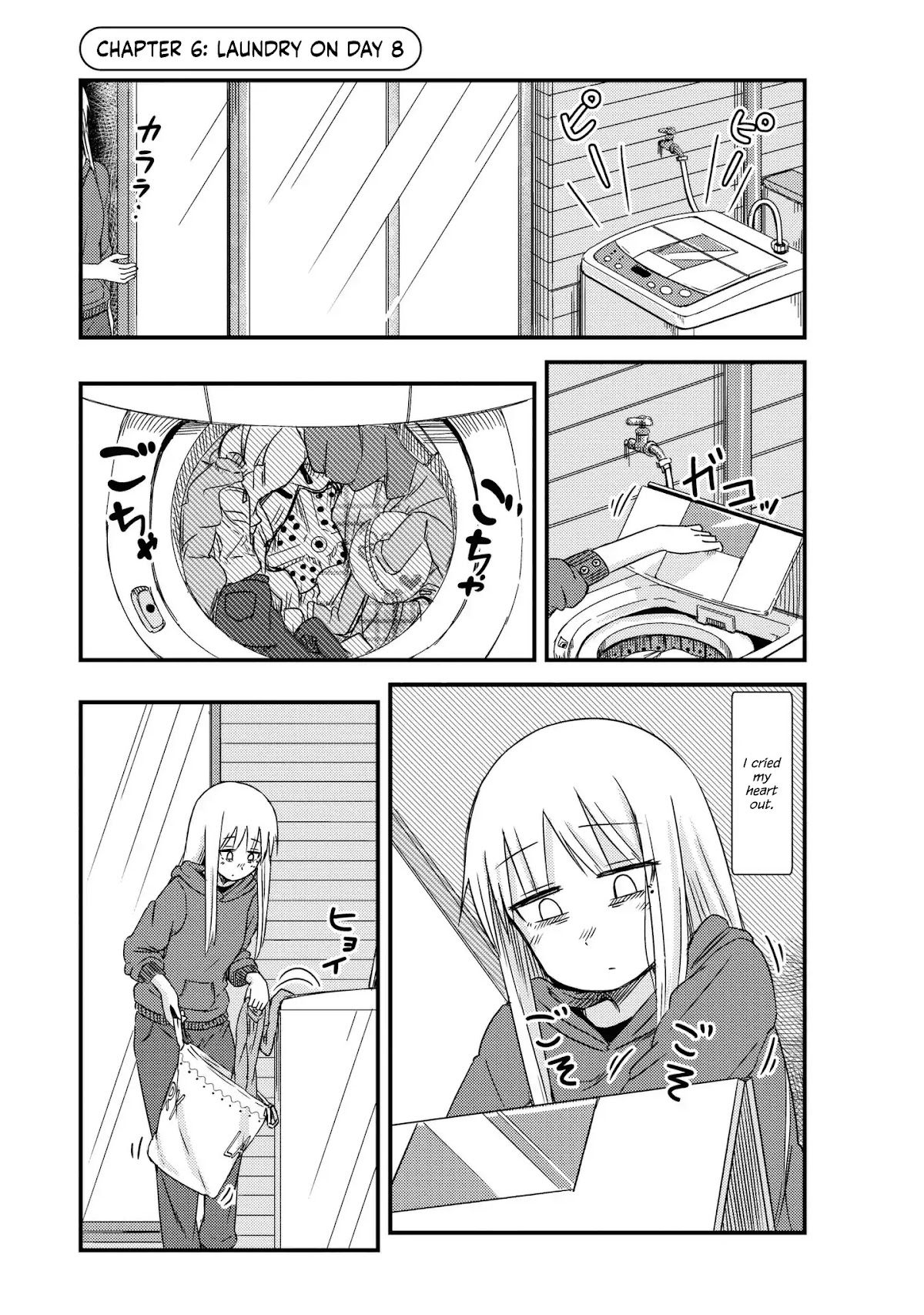 She Doesn't Know Why She Lives Chapter 6 page 1 - Chapter 6: Laundry On Day 8