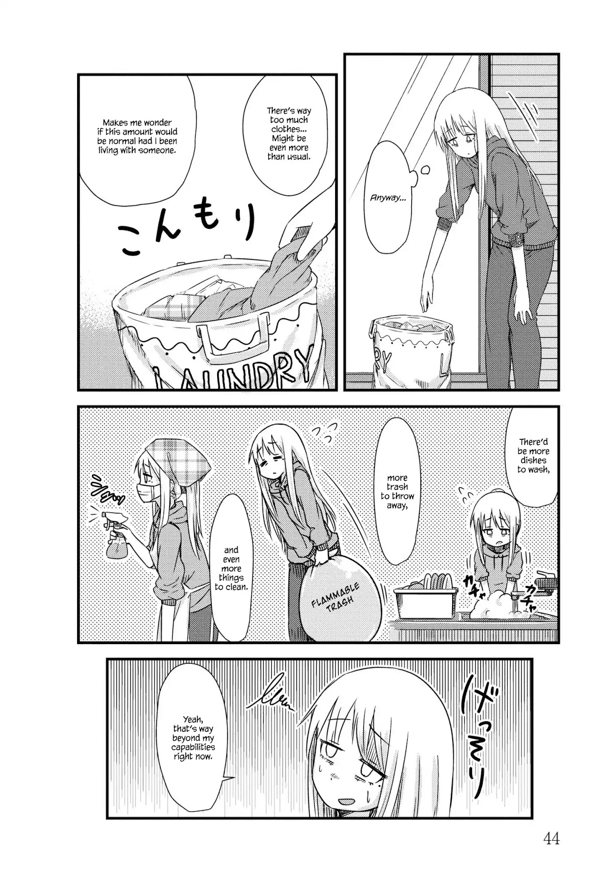 She Doesn't Know Why She Lives Chapter 6 page 4 - Chapter 6: Laundry On Day 8