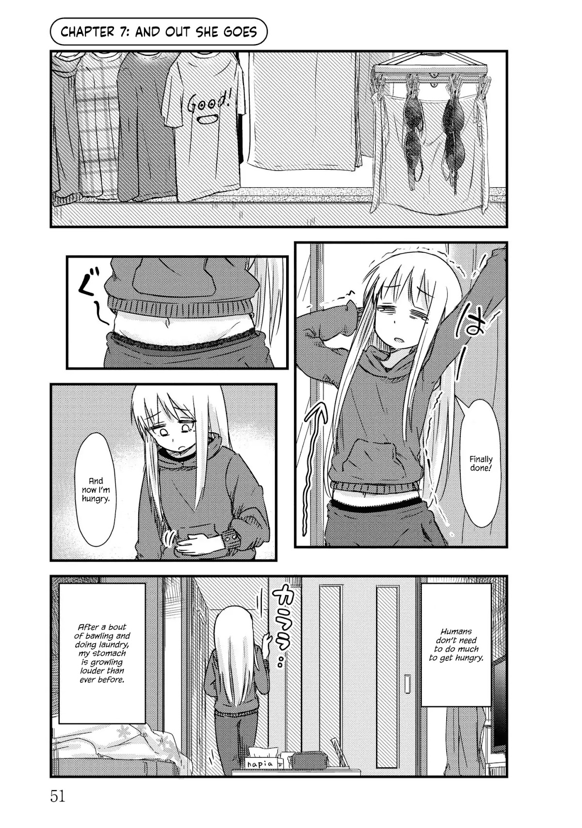 She Doesn't Know Why She Lives Chapter 7 page 1 - Chapter 7: And Out She Goes