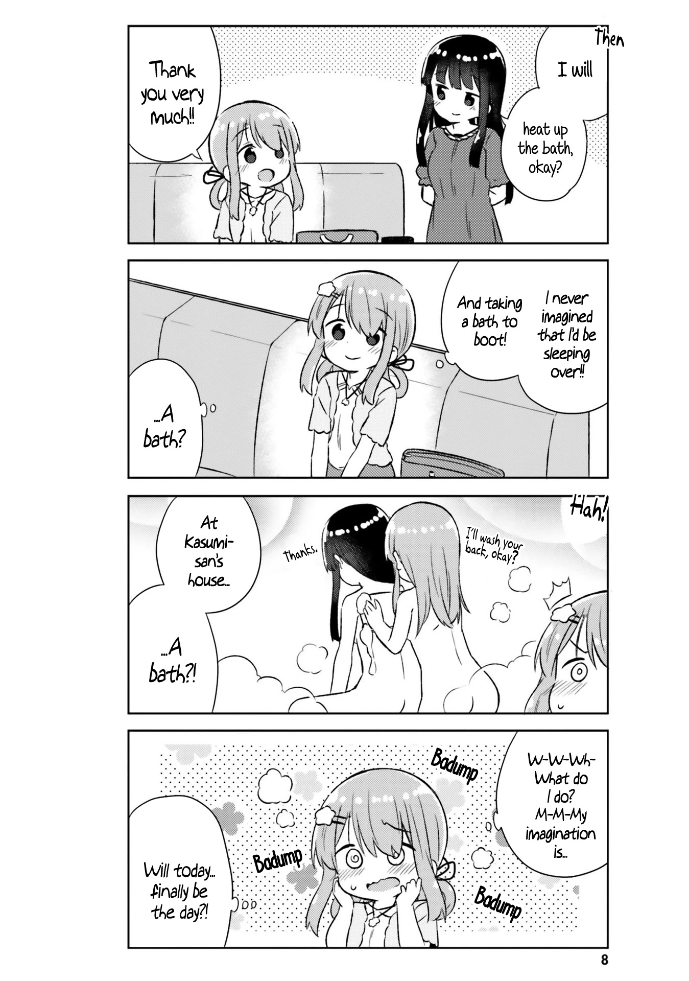 She Gets Girls Everyday. Chapter 19 page 8 - Chapter 19: The Sleepover With Never-Ending Excitement