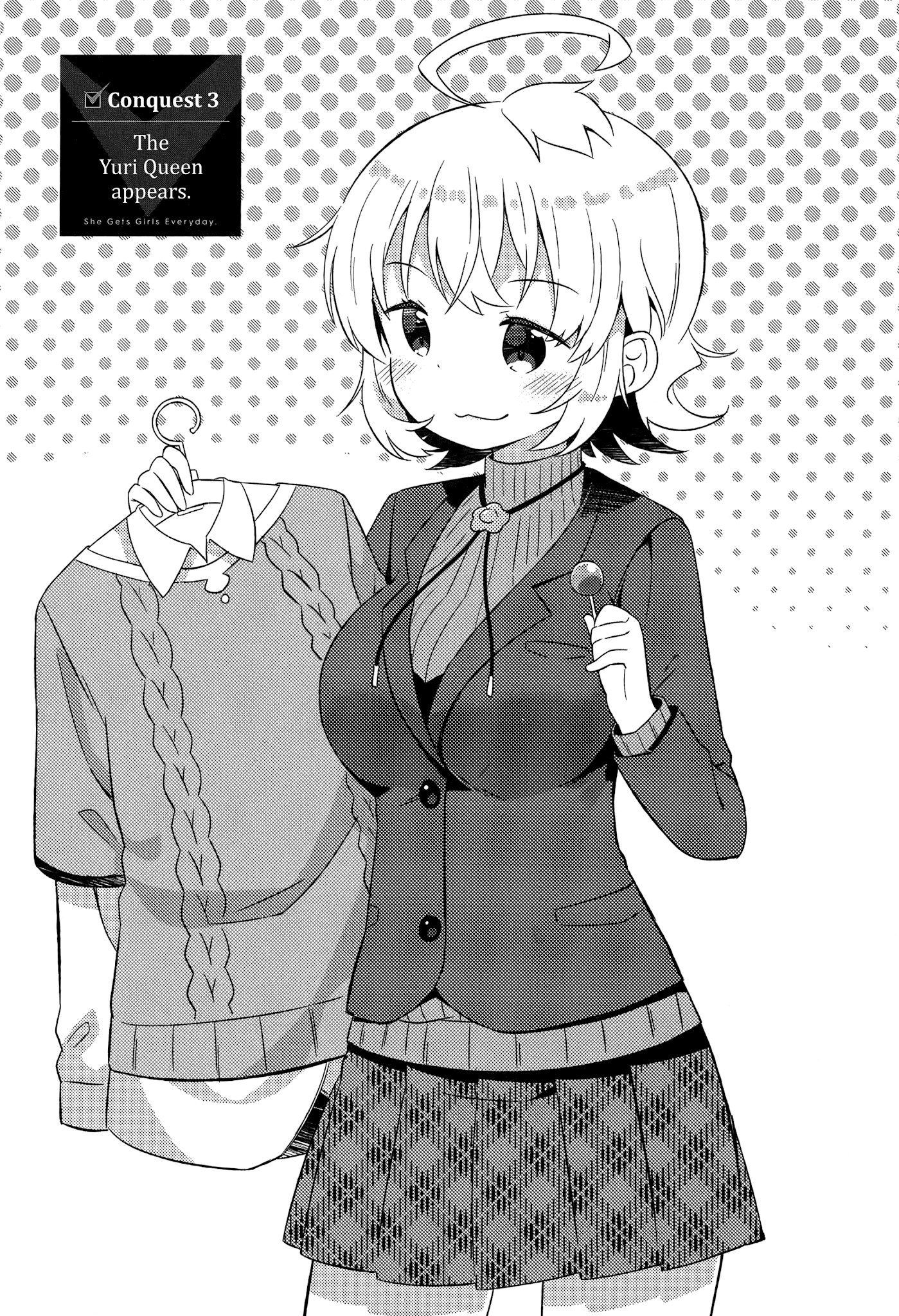 She Gets Girls Everyday. Chapter 3 page 3 - Chapter 3: The Yuri Queen Appears.