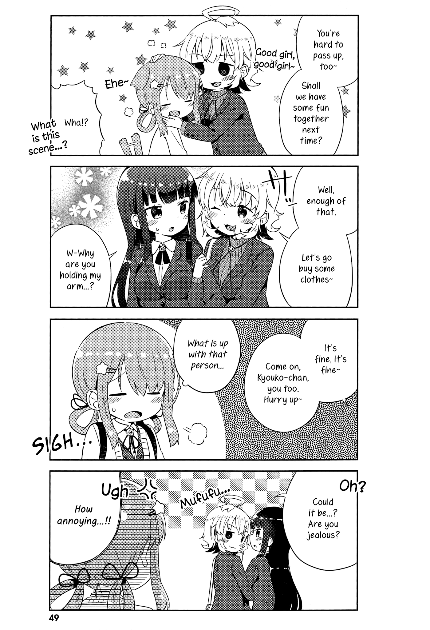 She Gets Girls Everyday. Chapter 3 page 7 - Chapter 3: The Yuri Queen Appears.