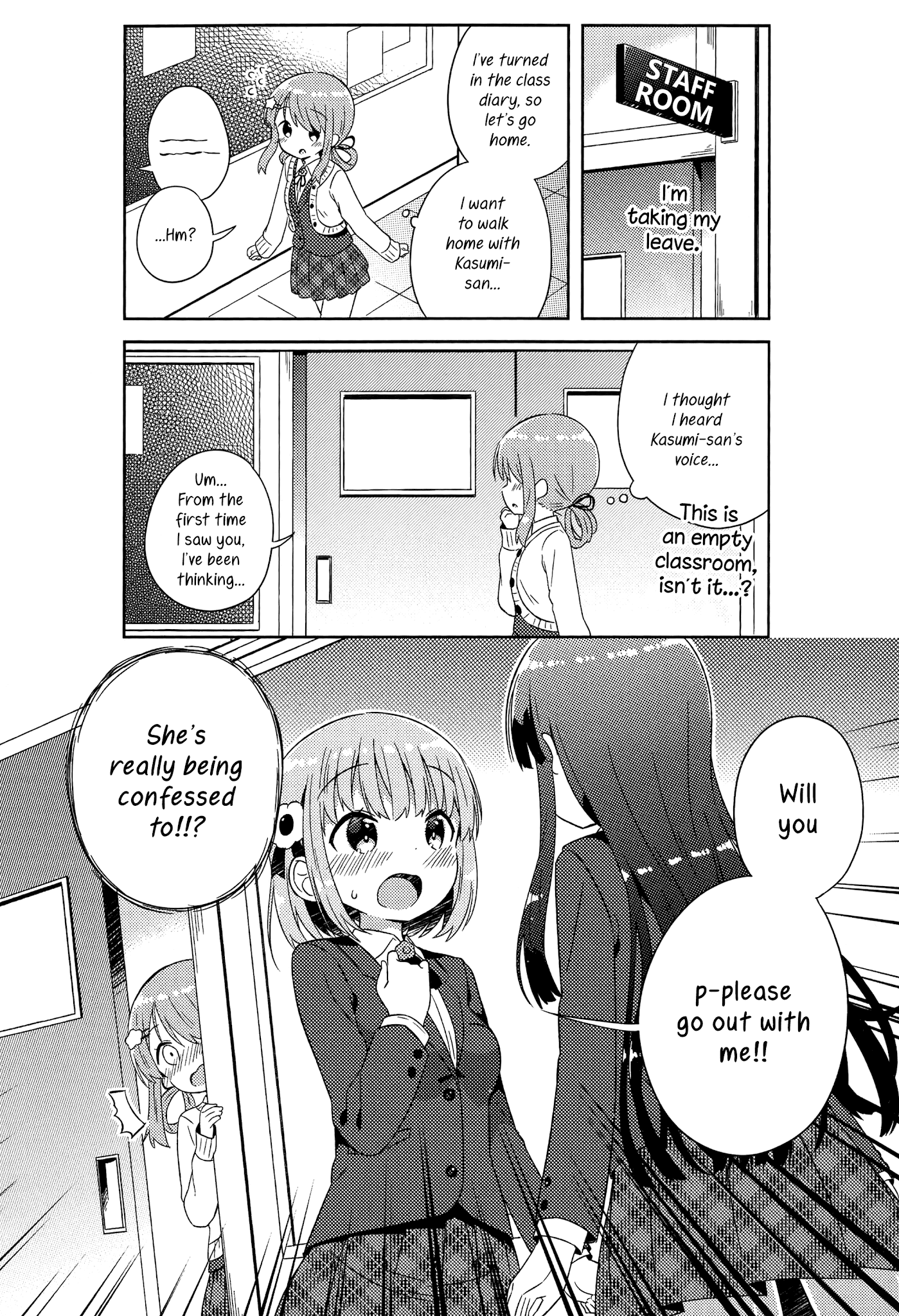 She Gets Girls Everyday. Chapter 4 page 10 - Chapter 4: Rainy Day, Sharing An Umbrella.