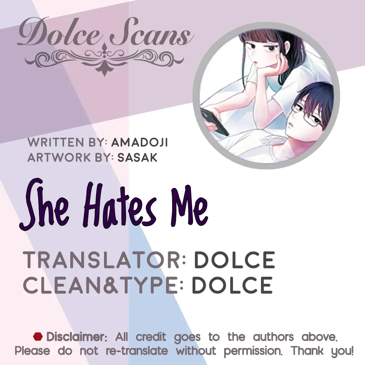 She Hates Me Chapter 1 page 1 - Chapter 1