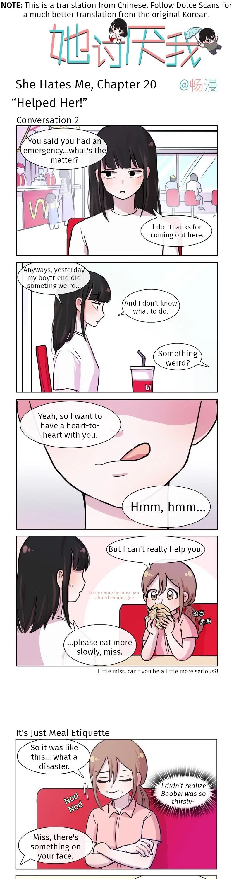 She Hates Me Chapter 20 page 1 - Chapter 20: Helped Her!