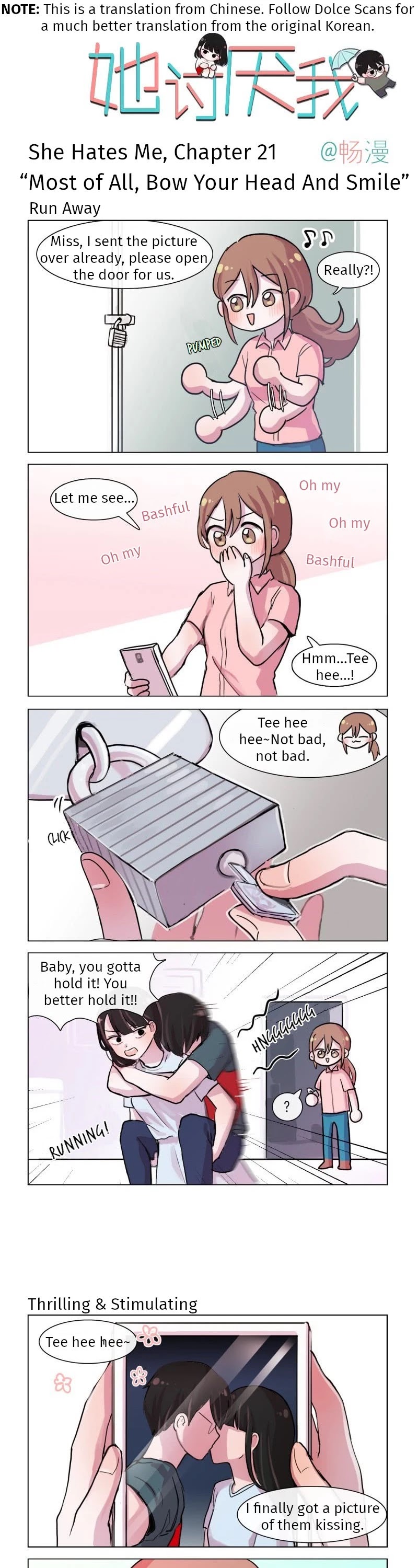 She Hates Me Chapter 21 page 1 - Chapter 21: Most of All, Bow Your Head and Smile