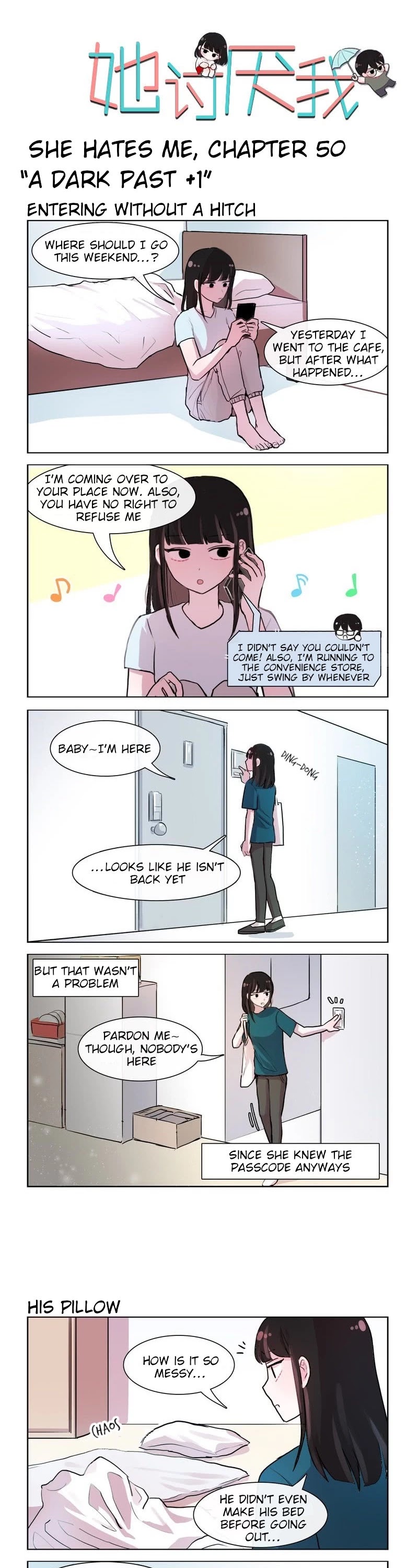 She Hates Me Chapter 50 page 1 - Chapter 50: A Dark Past +1