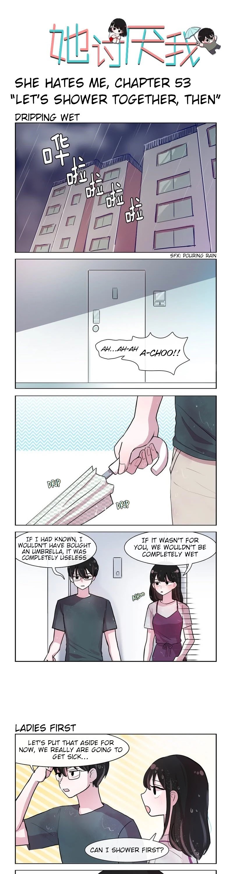 She Hates Me Chapter 53 page 1 - Chapter 53: Let's Shower Together, Then
