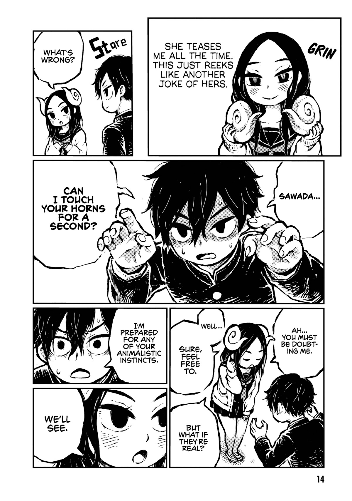 Sheeply Horned Witch Romi Chapter 2 page 2 - Chapter 2: Sawada's Horns