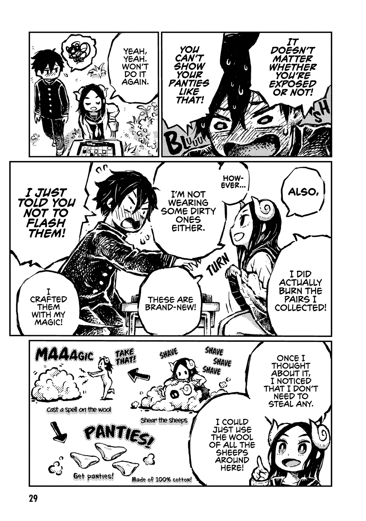 Sheeply Horned Witch Romi Chapter 3 page 7 - Chapter 3: Panties and Othello
