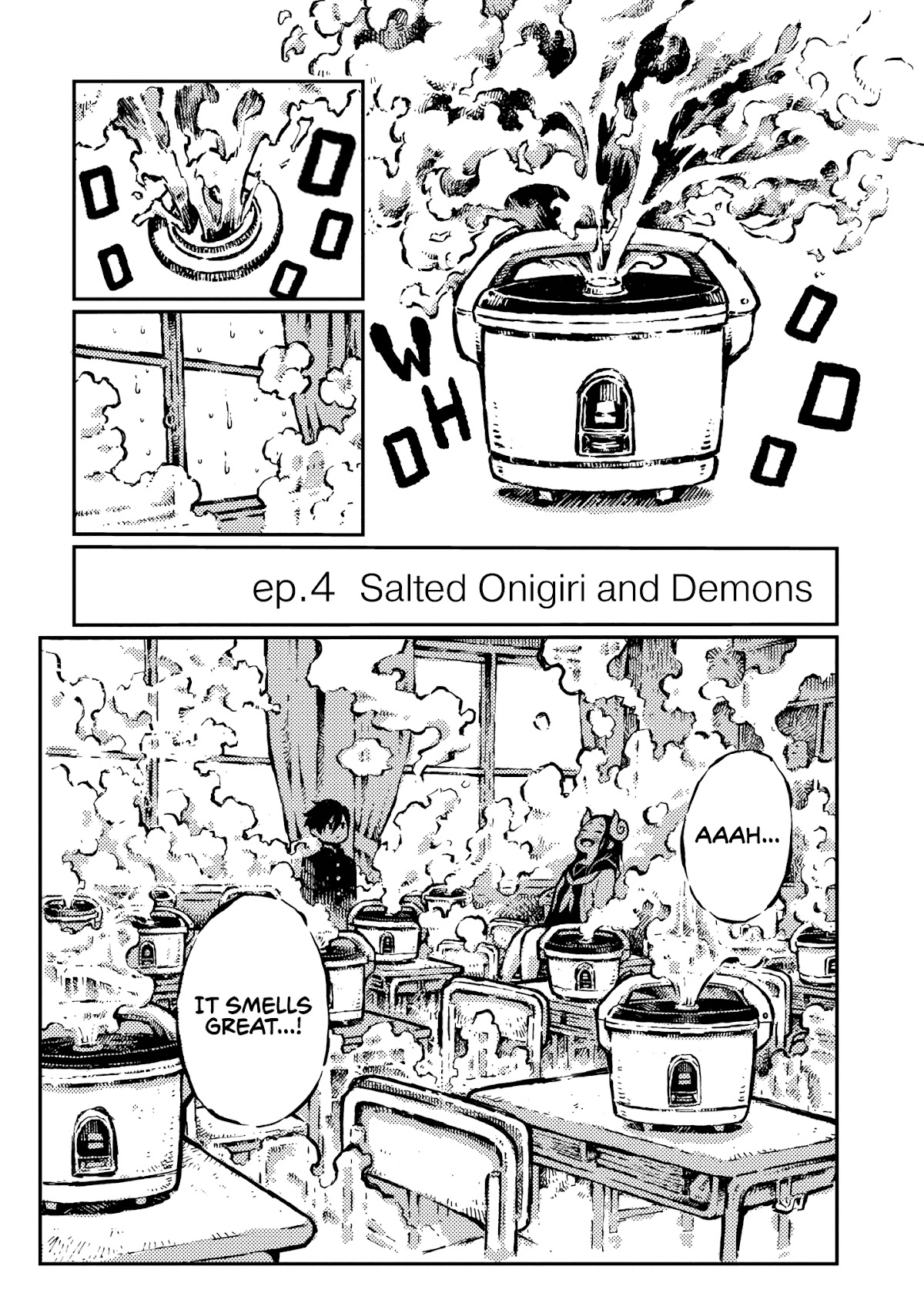 Sheeply Horned Witch Romi Chapter 4 page 1 - Chapter 4: Salted Onigiri and Demons