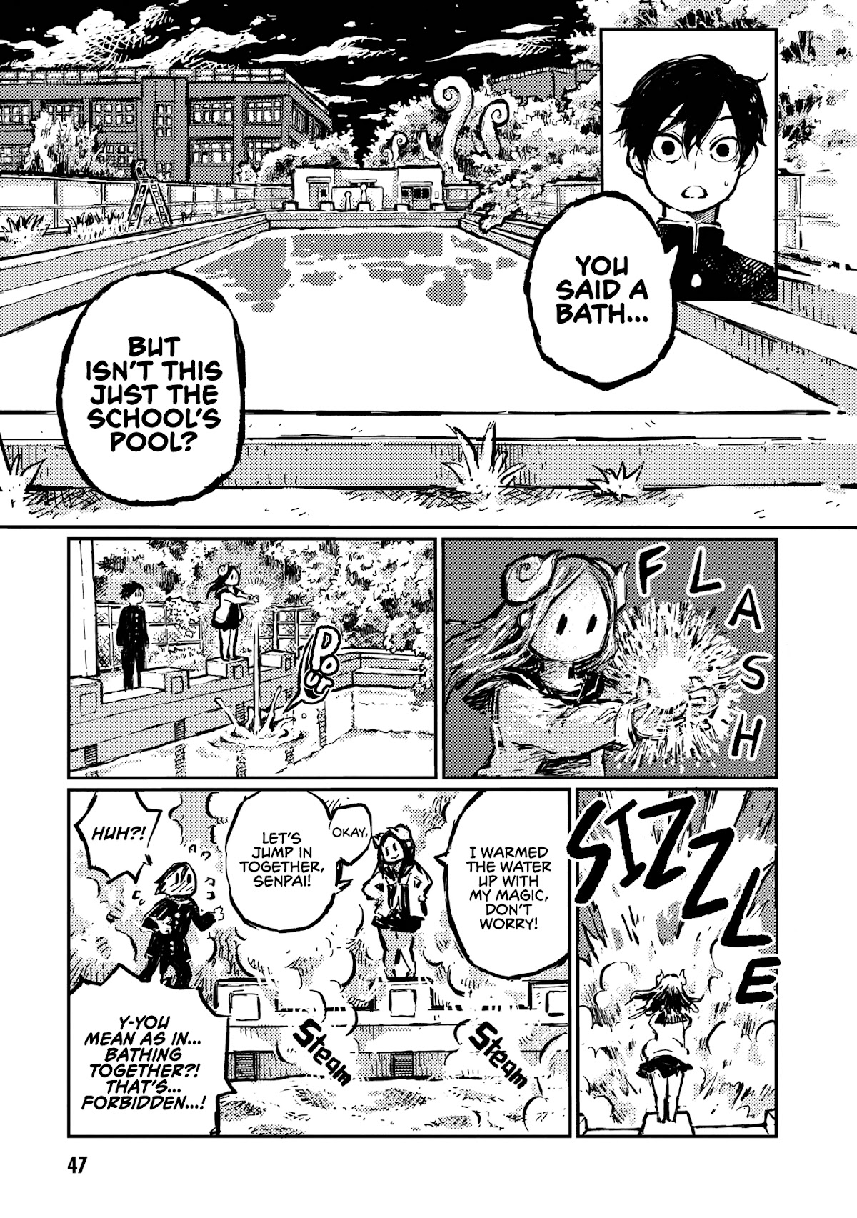 Sheeply Horned Witch Romi Chapter 5 page 3 - Chapter 5: A Comfy Pool