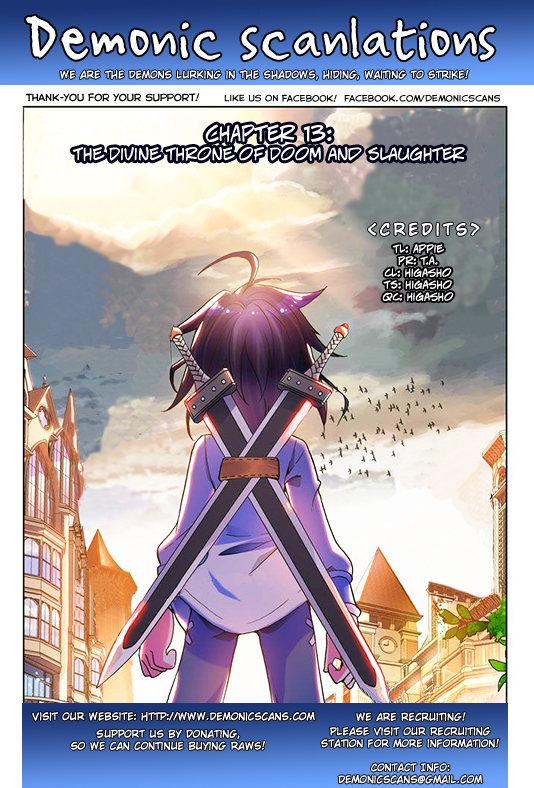 Shen Yin Wang Zuo Chapter 13 page 1 - Chapter 13: The Divine Throne of Doom and Slaughter