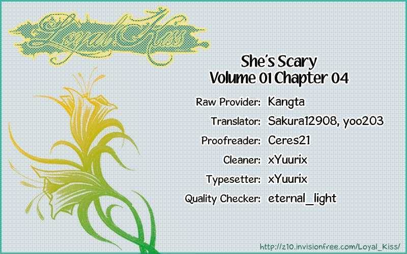 She's Scary Chapter 4 page 1 - Chapter 4