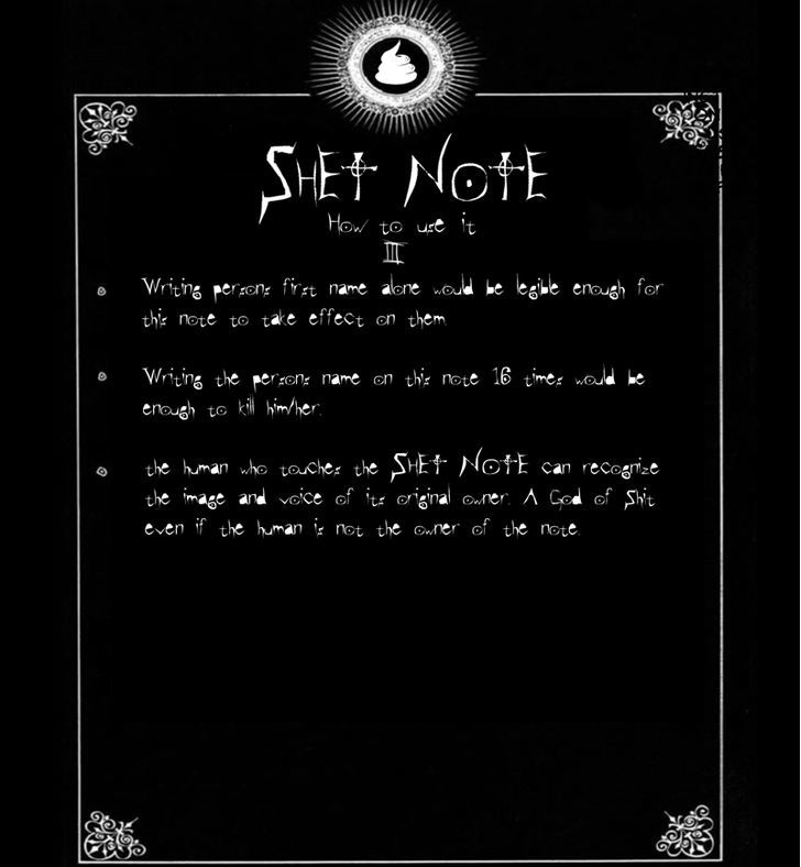 Shet Note Chapter 2 page 12 - Chapter 2 : The "Shittygami"