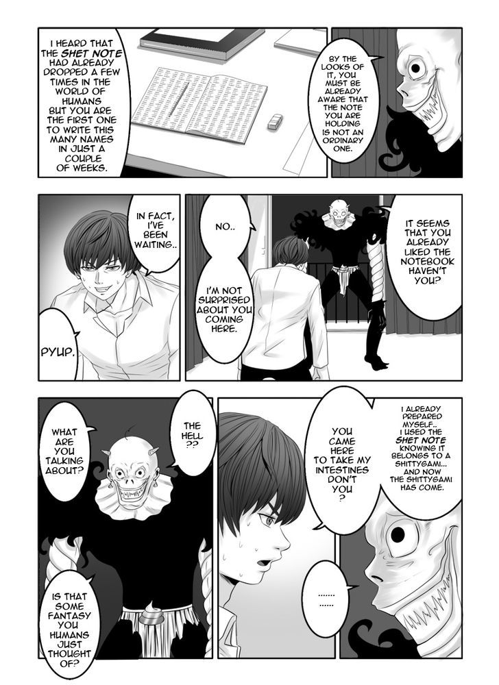 Shet Note Chapter 2 page 6 - Chapter 2 : The "Shittygami"