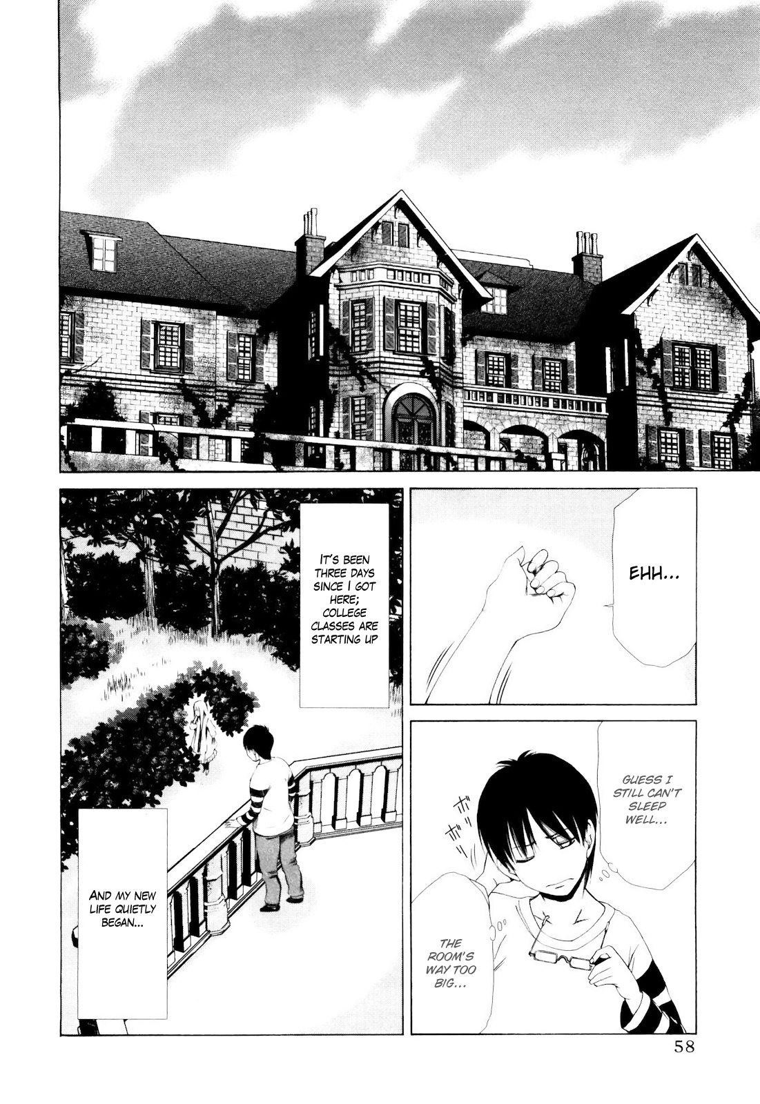 Shi ni Itaru Yamai Chapter 3 page 5 - Chapter 3: Haunted House