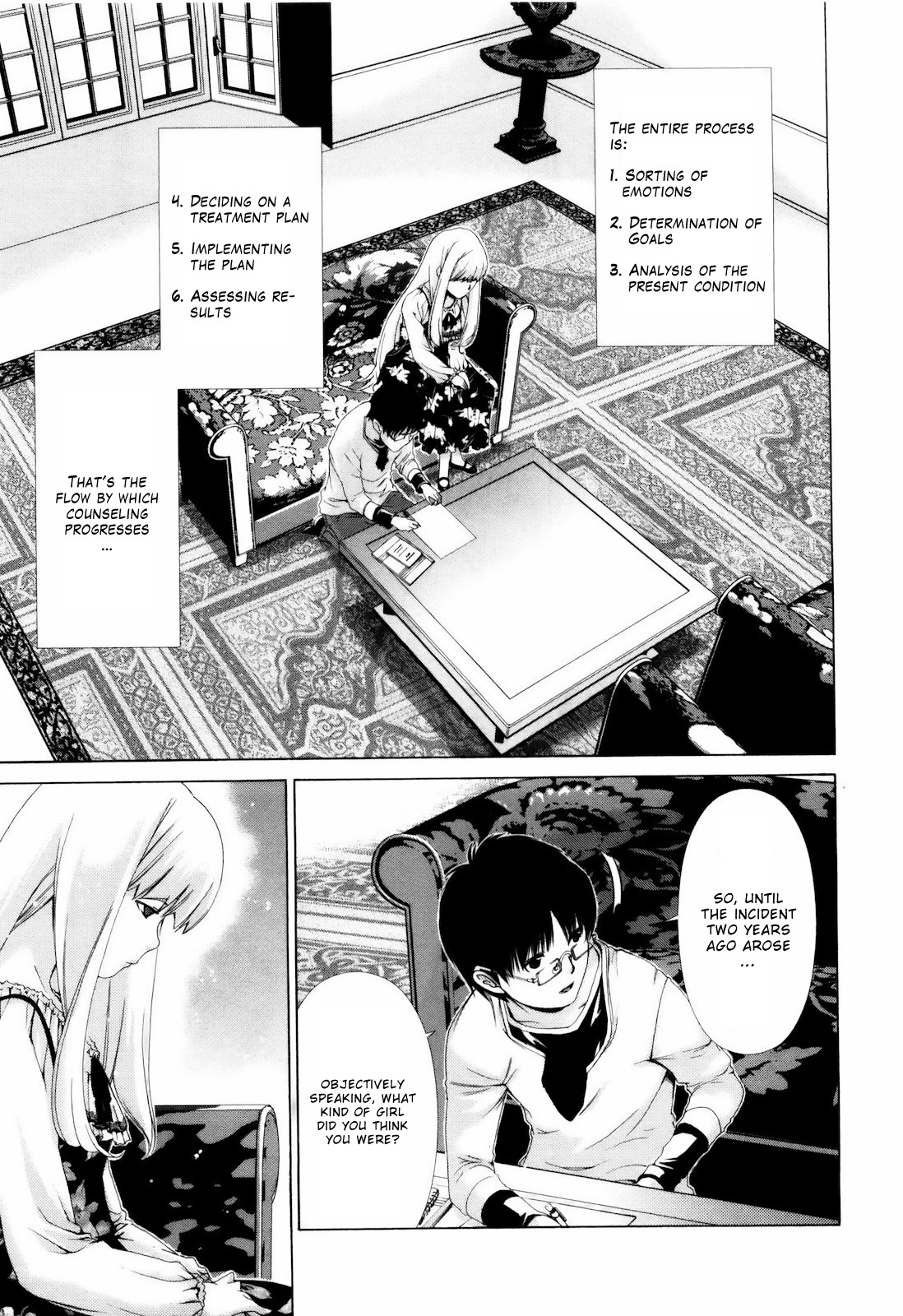 Shi ni Itaru Yamai Chapter 5 page 6 - Chapter 5: Psychological Examination