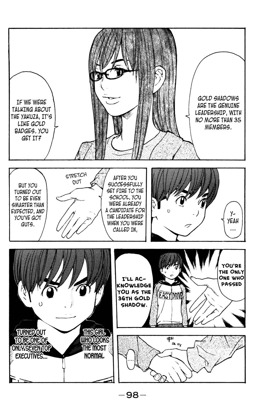 Shibatora Chapter 108 page 14 - Chapter 108 v2 : File 108 - Two Gold Shadows