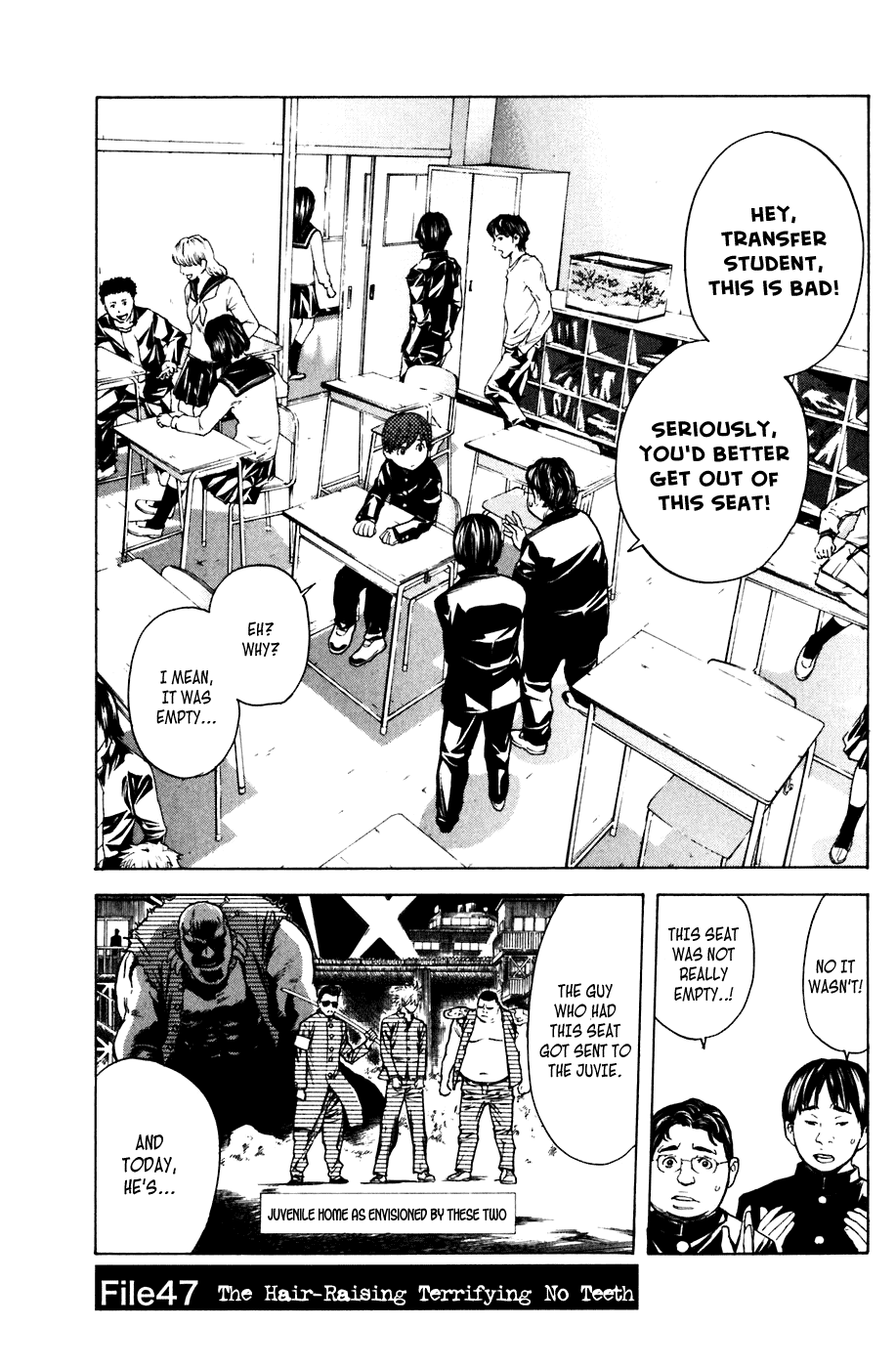 Shibatora Chapter 47 page 1 - Chapter 47 v2 : File 47 - The Hair-Raising Terrifying No Teeth