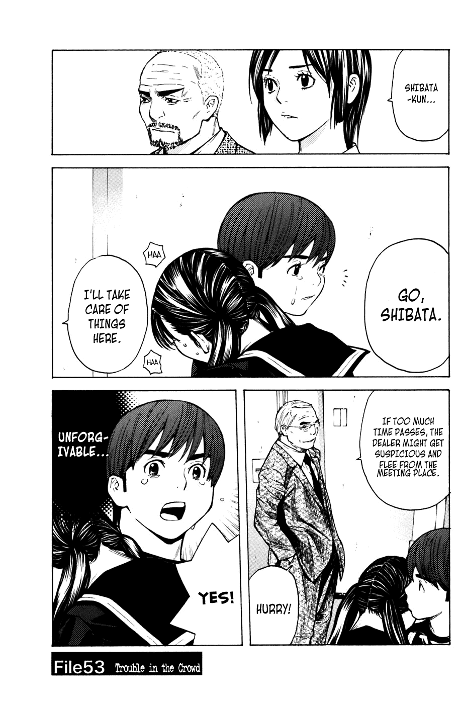 Shibatora Chapter 53 page 1 - Chapter 53 v2 : File 53 - Trouble in the Crowd