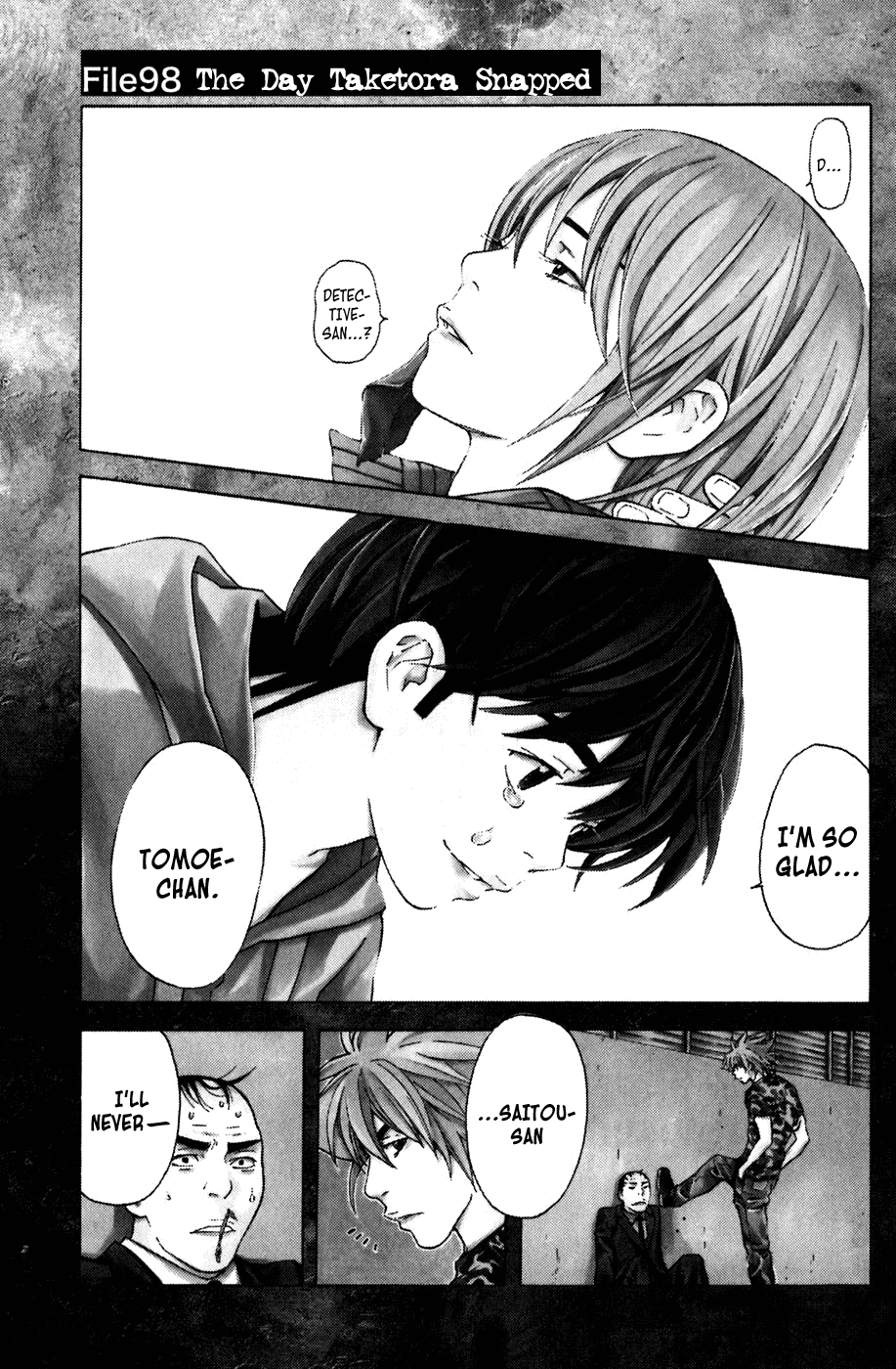 Shibatora Chapter 98 page 1 - Chapter 98 v2 : File 98 - The Day Taketora Snapped