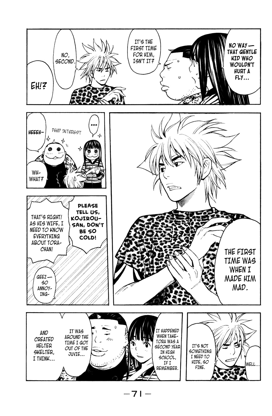 Shibatora Chapter 98 page 6 - Chapter 98 v2 : File 98 - The Day Taketora Snapped