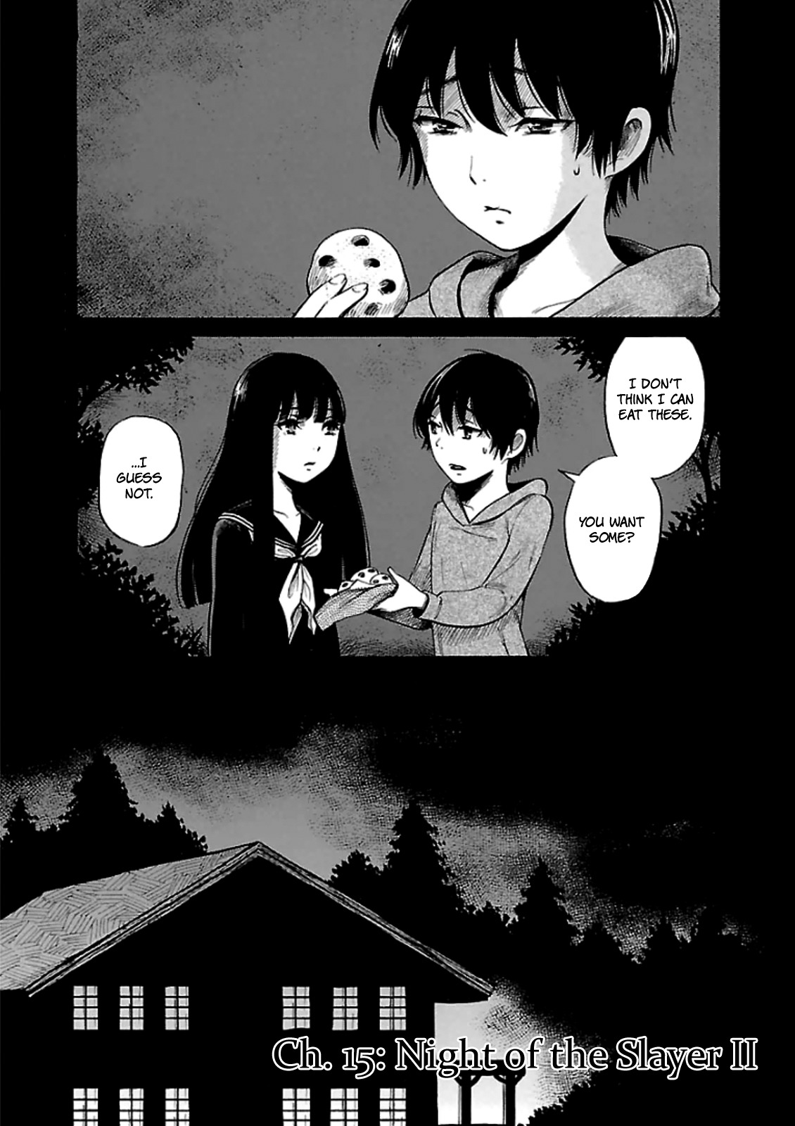 Shibito no Koe o Kiku ga Yoi Chapter 15 page 1 - Chapter 15: Night of the Slayer II