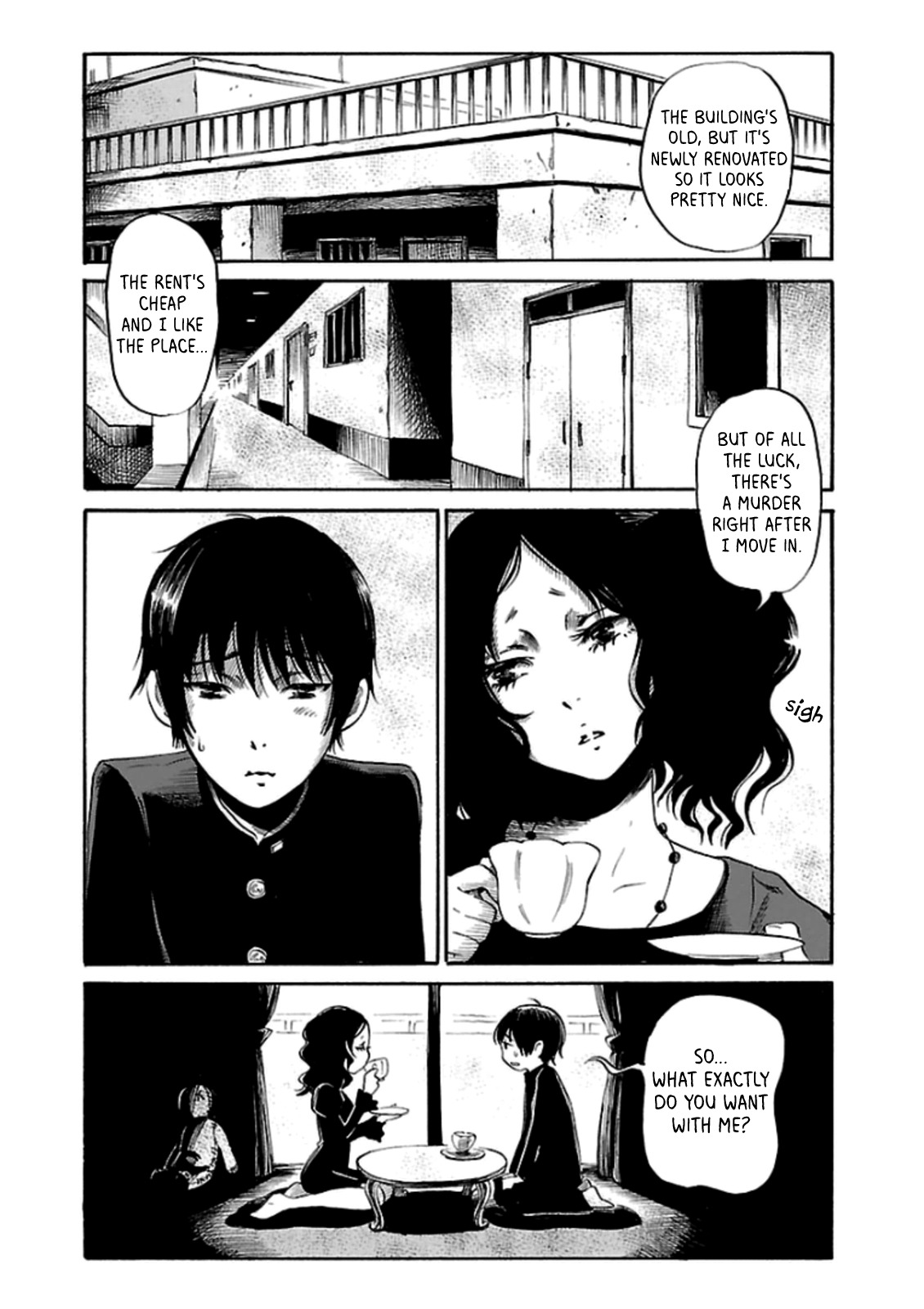 Shibito no Koe o Kiku ga Yoi Chapter 22 page 4 - Chapter 22: Murder Mansion