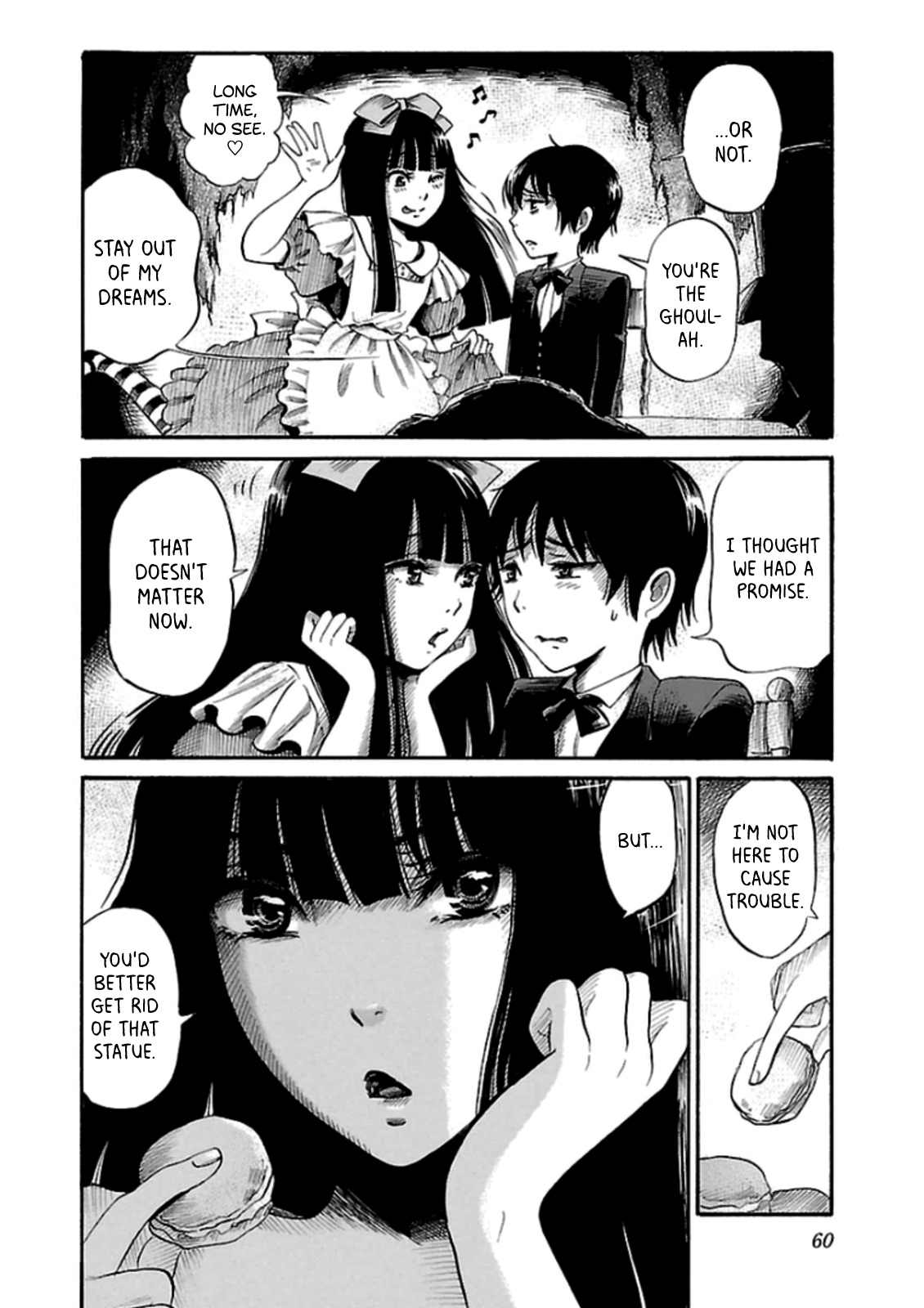 Shibito no Koe o Kiku ga Yoi Chapter 23 page 12 - Chapter 23: The Hepalo Warrior Statue