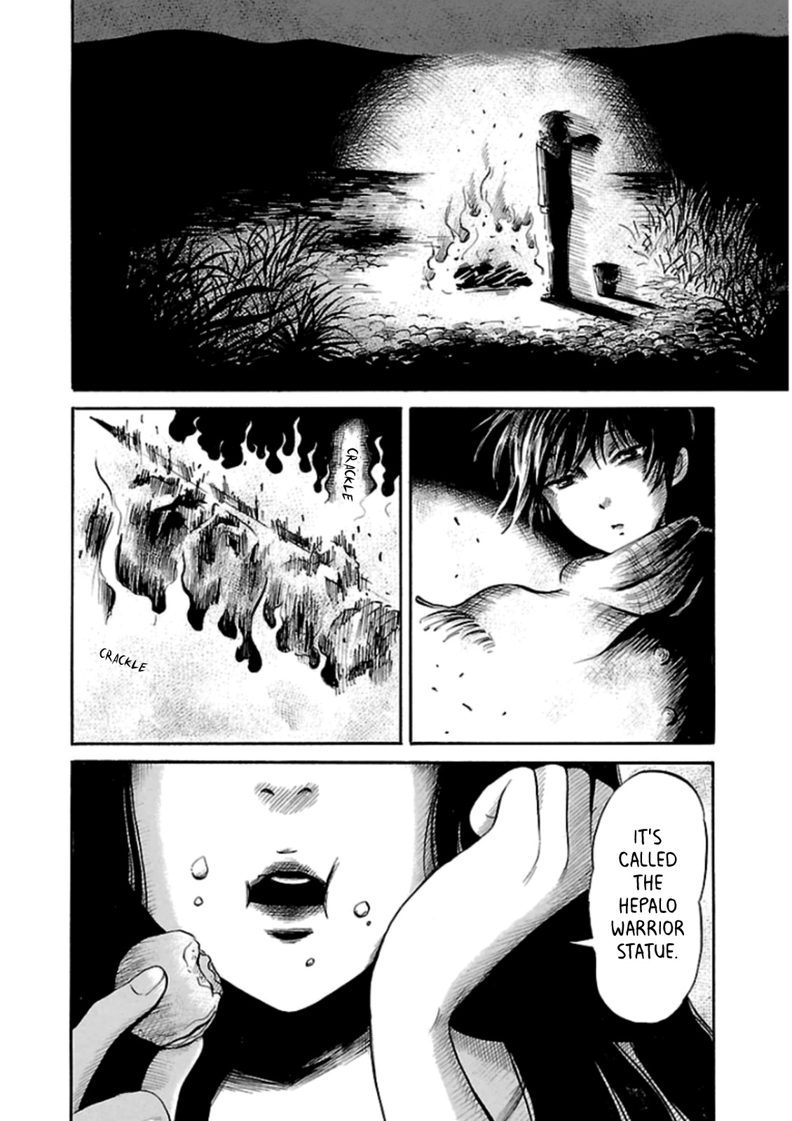 Shibito no Koe o Kiku ga Yoi Chapter 23 page 16 - Chapter 23: The Hepalo Warrior Statue
