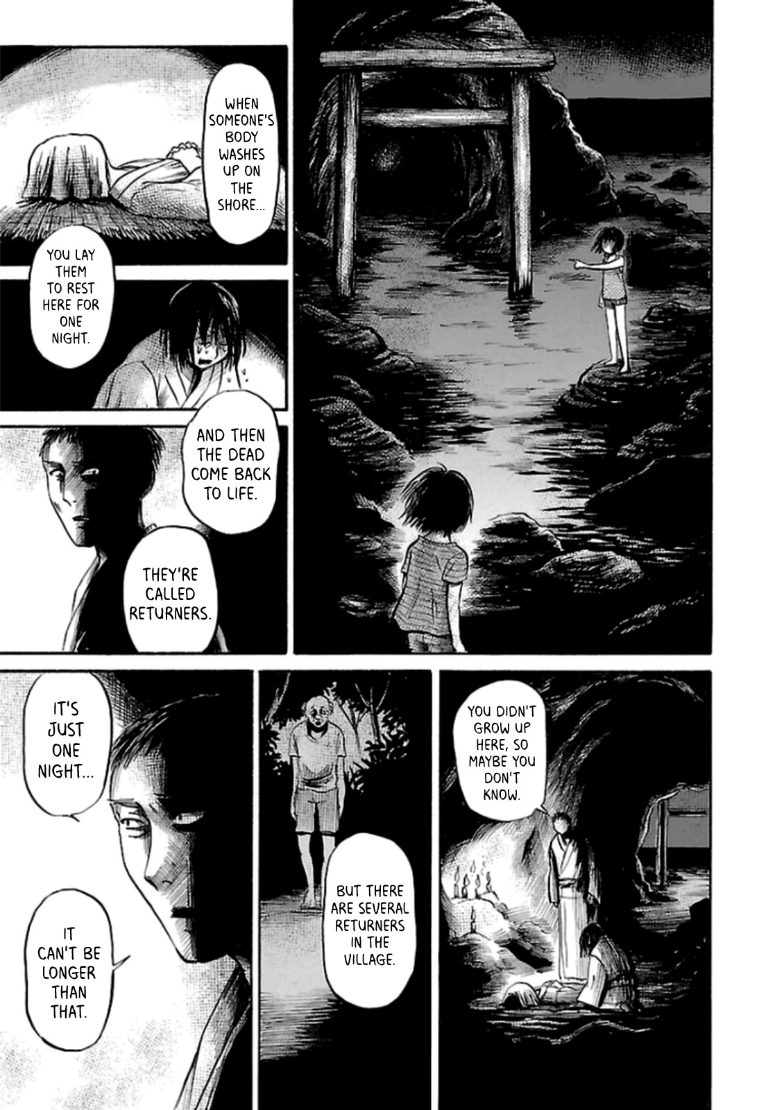Shibito no Koe o Kiku ga Yoi Chapter 24 page 13 - Chapter 24: Island of the Returners