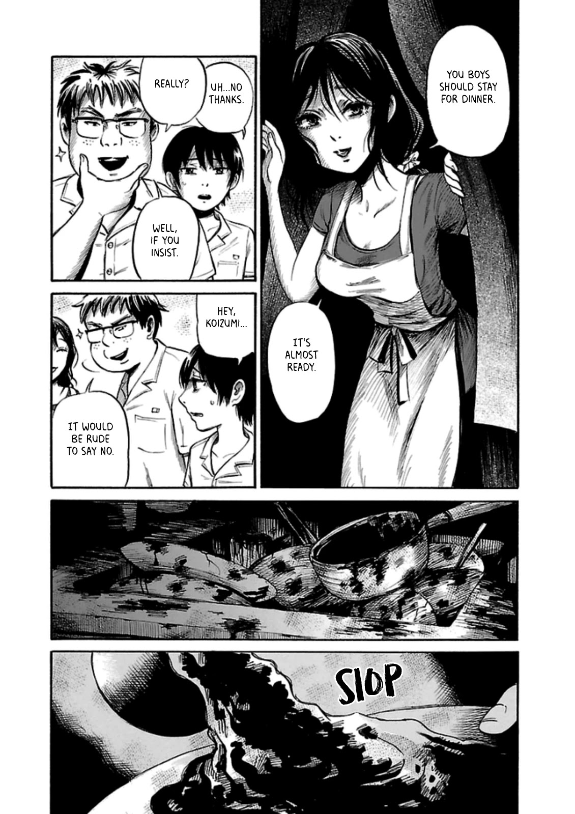 Shibito no Koe o Kiku ga Yoi Chapter 28 page 7 - Chapter 28: The Wriggling House