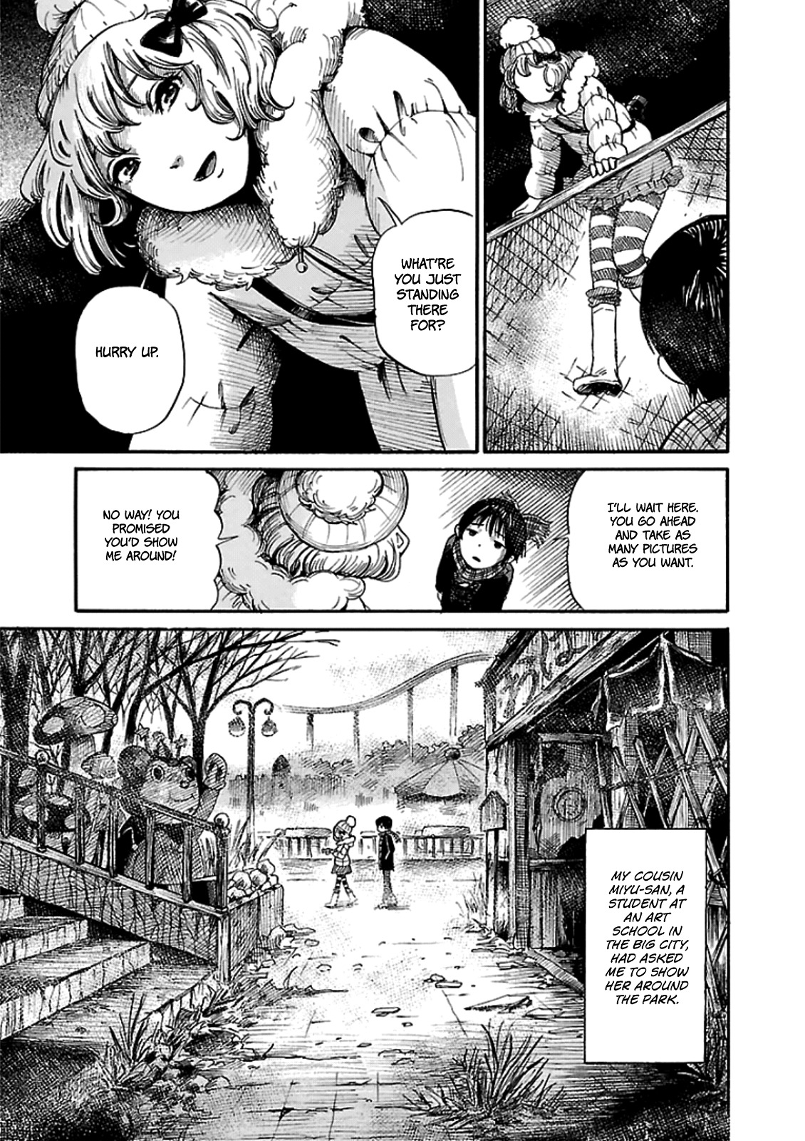 Shibito no Koe o Kiku ga Yoi Chapter 3 page 5 - Chapter 3: The Ferris Wheel of Death