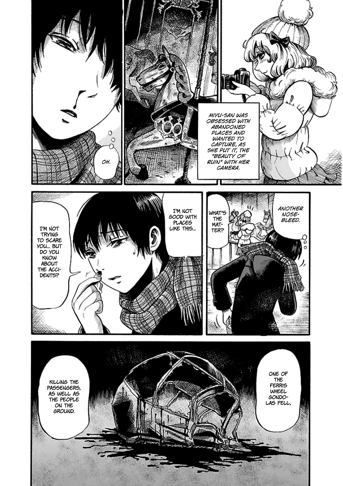 Shibito no Koe o Kiku ga Yoi Chapter 3 page 6 - Chapter 3: The Ferris Wheel of Death