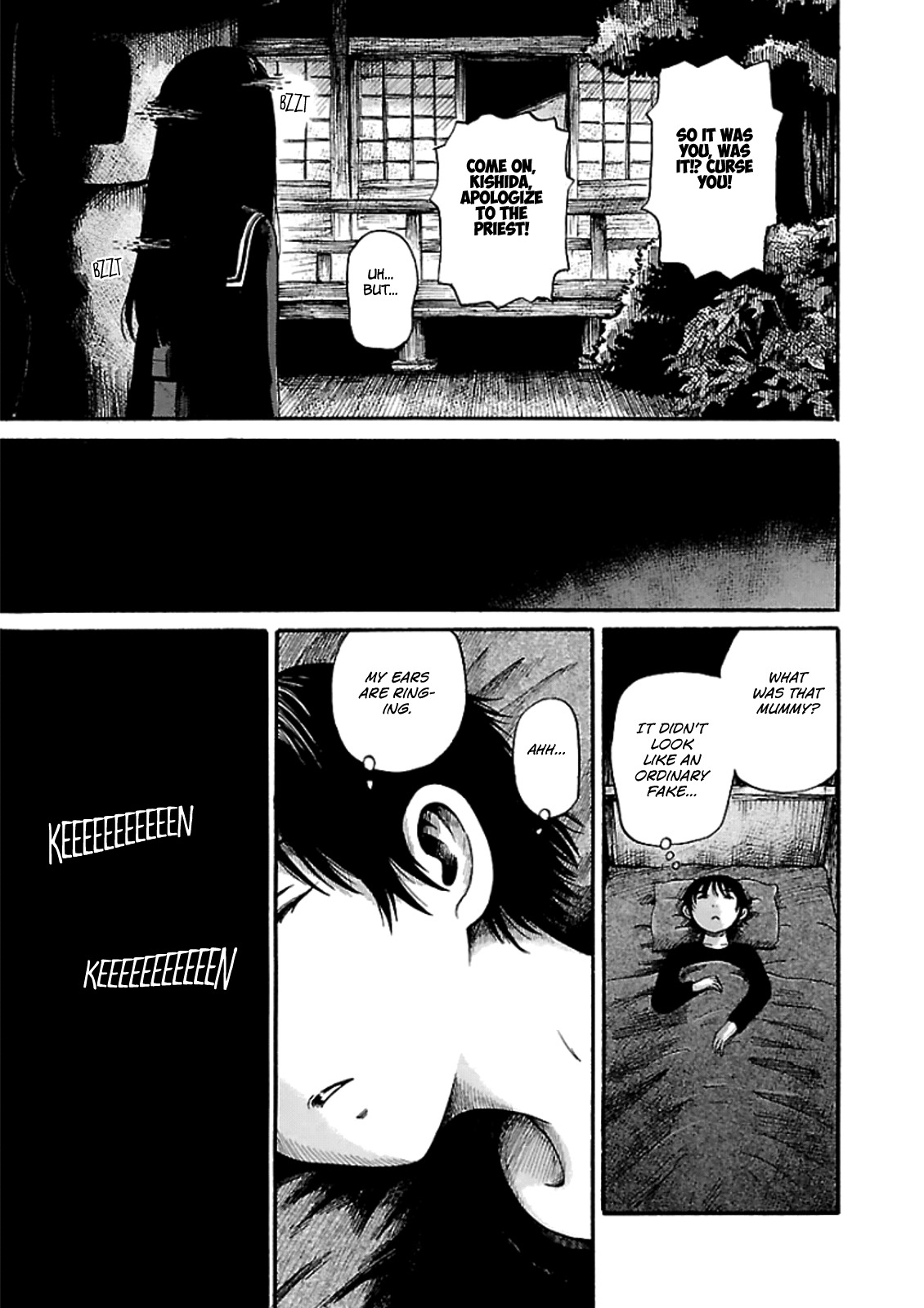 Shibito no Koe o Kiku ga Yoi Chapter 4 page 13 - Chapter 4: The Mysterious Kappa of Tenkoji Temple
