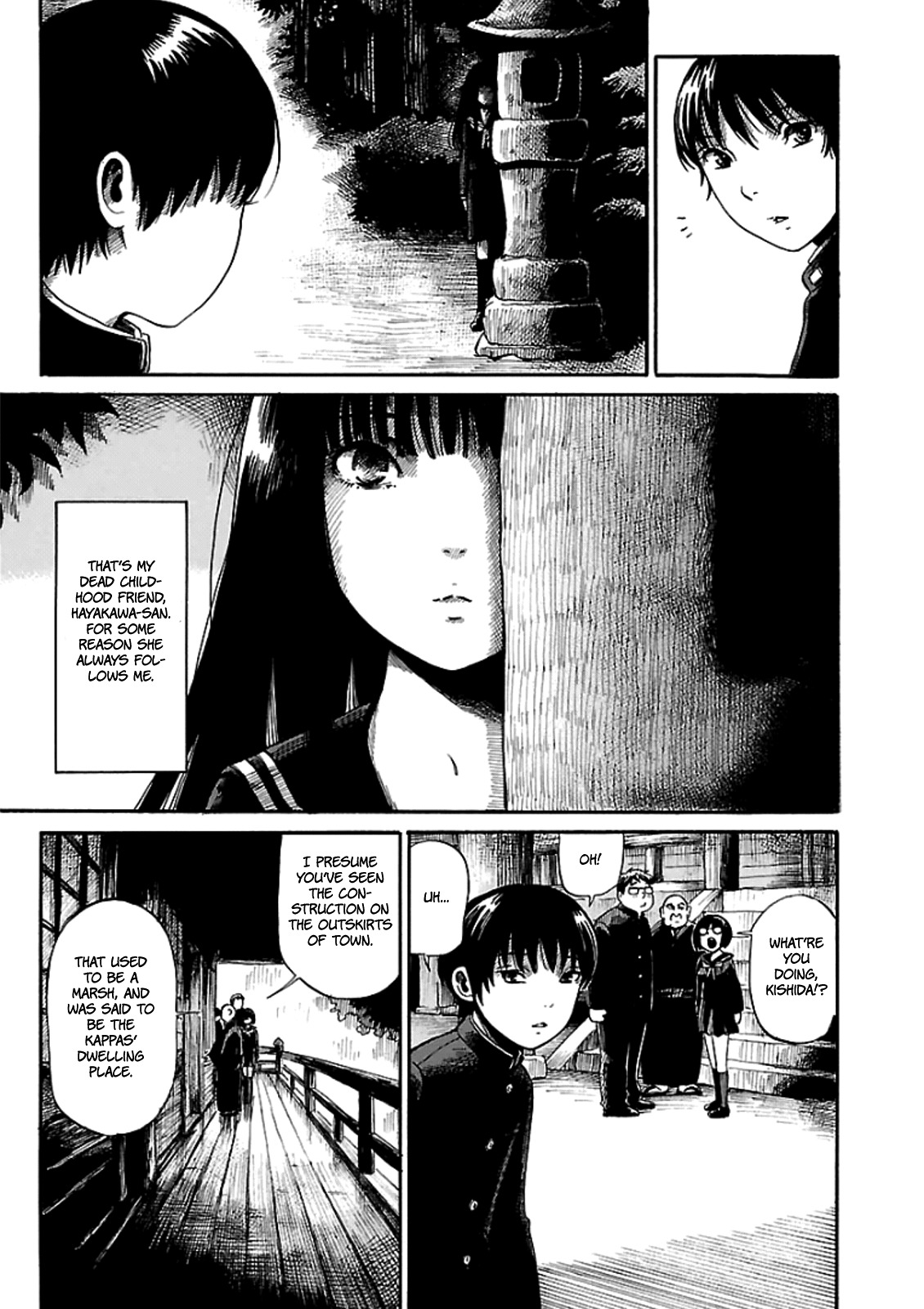 Shibito no Koe o Kiku ga Yoi Chapter 4 page 5 - Chapter 4: The Mysterious Kappa of Tenkoji Temple
