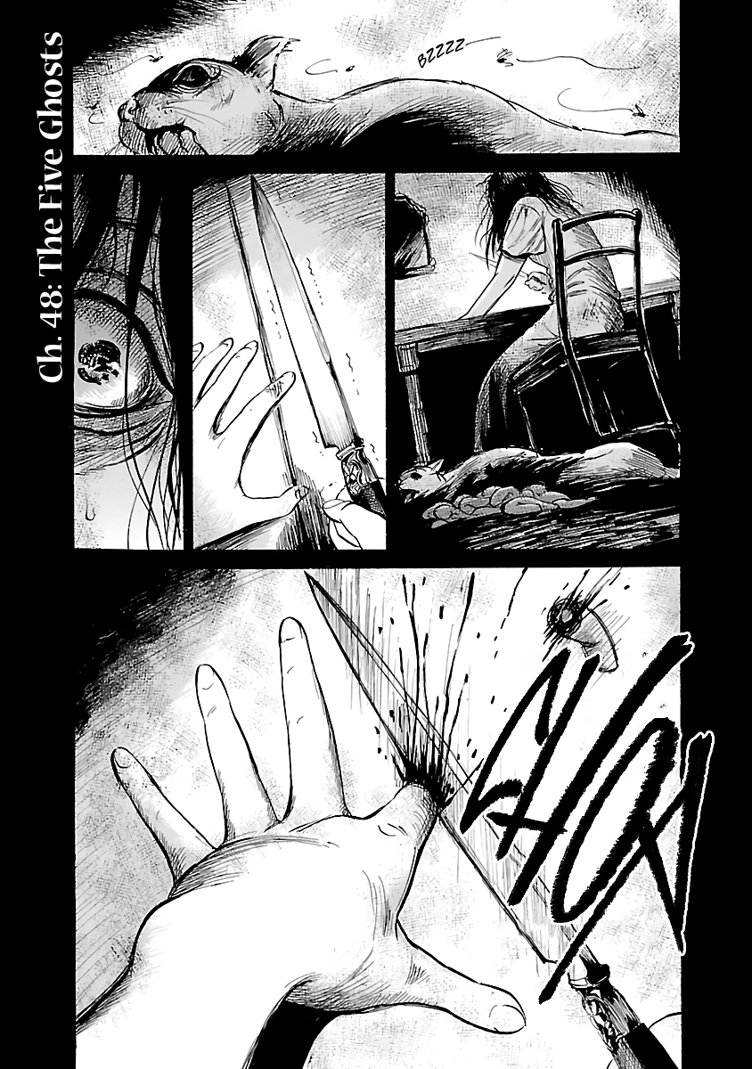 Shibito no Koe o Kiku ga Yoi Chapter 48 page 1 - Chapter 48: The Five Ghosts