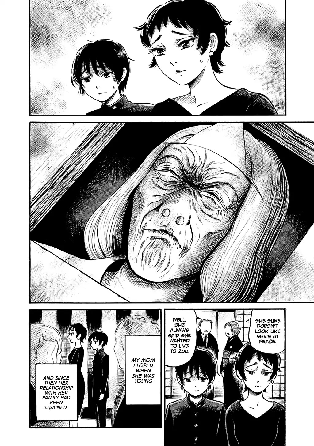 Shibito no Koe o Kiku ga Yoi Chapter 58 page 5 - Chapter 58: At My Great-Grandmother's Wake Part 1