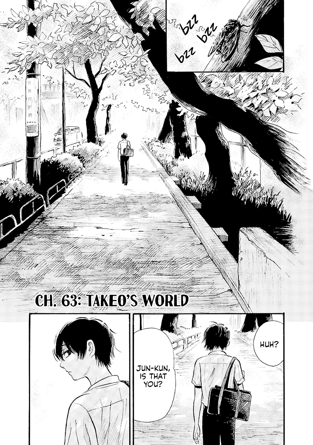 Shibito no Koe o Kiku ga Yoi Chapter 63 page 1 - Chapter 63: Takeo's World